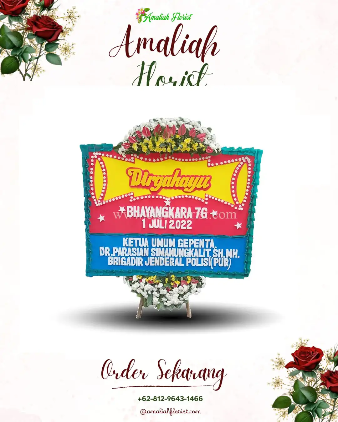 Papan Bunga HUT Ulang Tahun Pagaran
